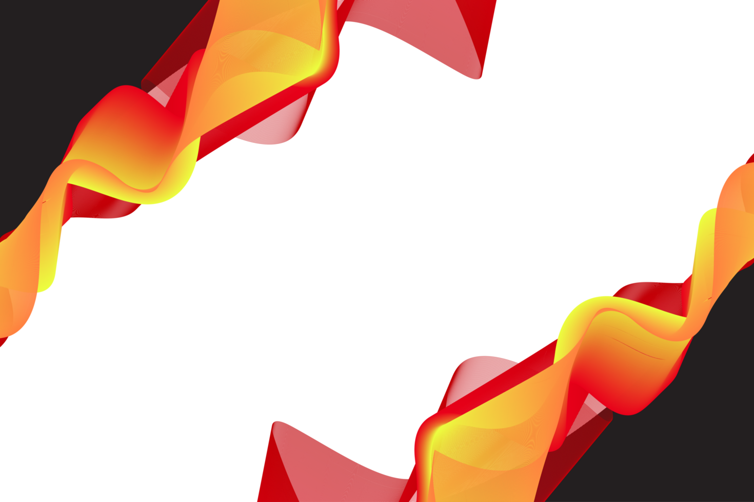 a red and yellow line wave abstract background png