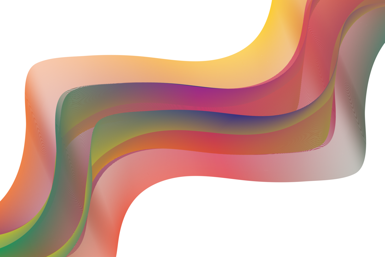 colorful wave transparent background png