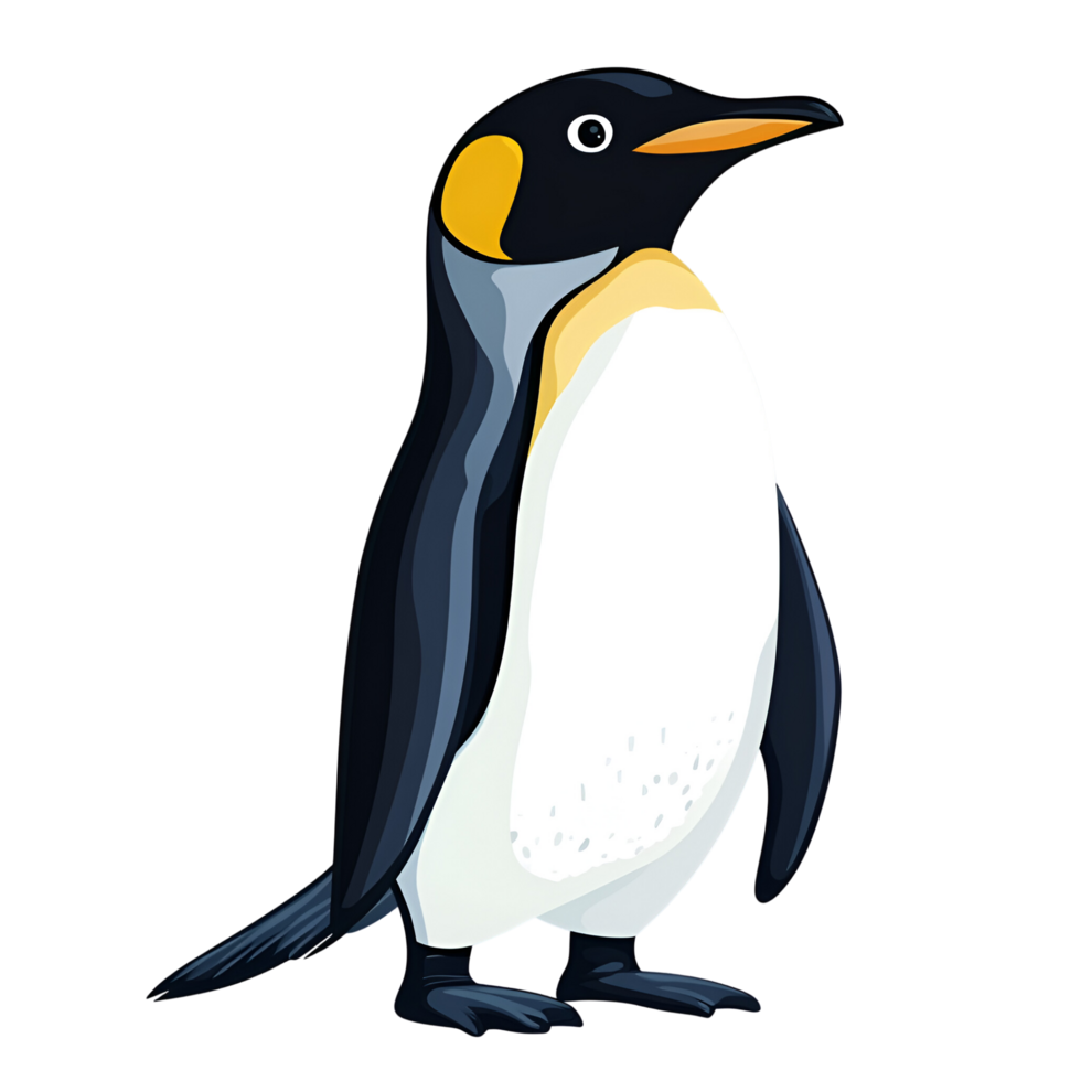 Cartoon Penguin Logo Icon No Background Perfect for Print on Demand png