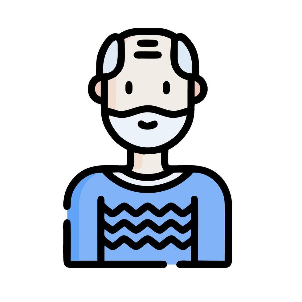 A man with a beard and a mask on his face vector
