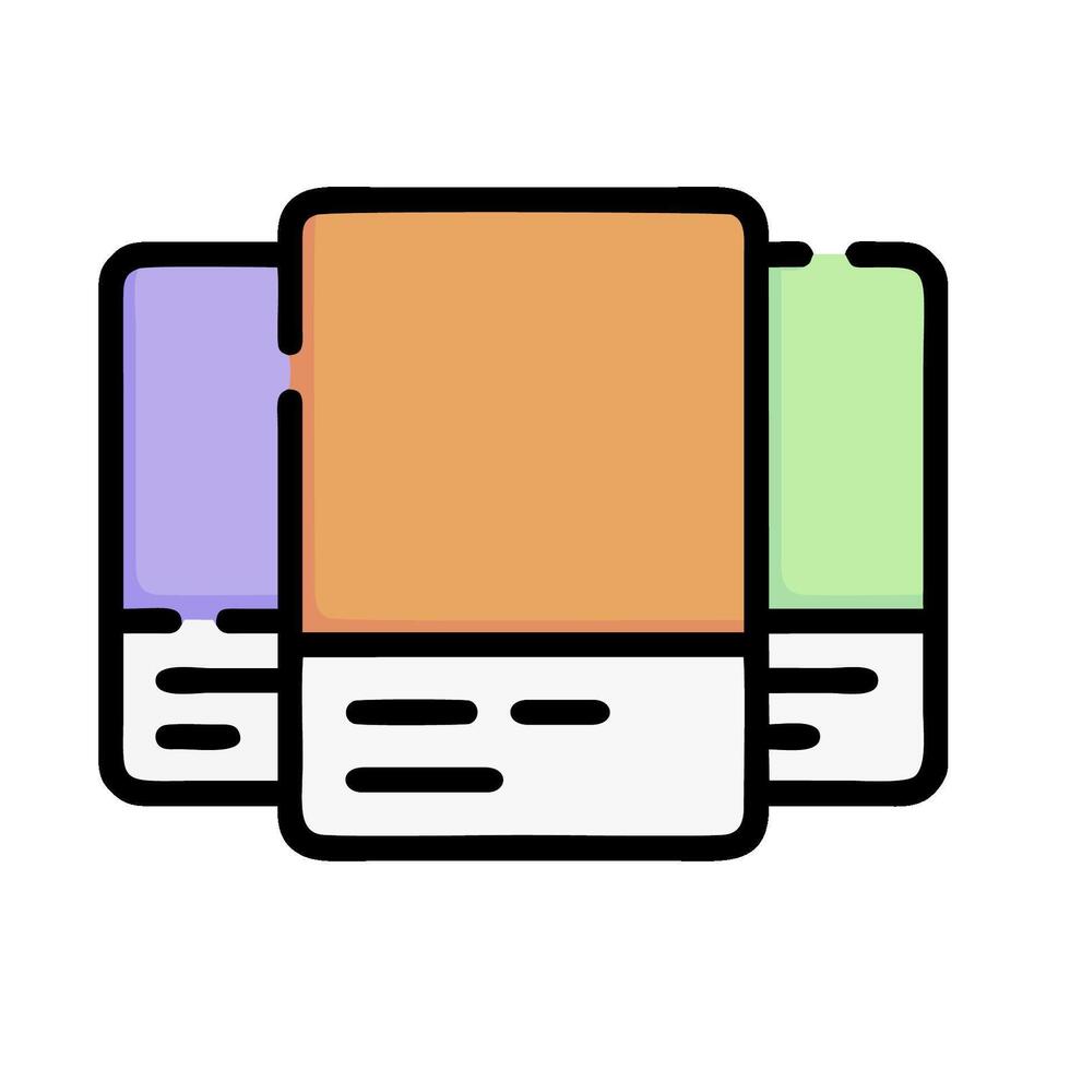 colorful book icon illustration vector
