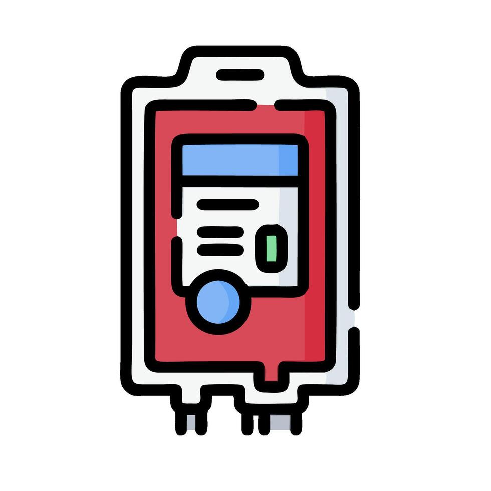 blood bag icon illustration vector