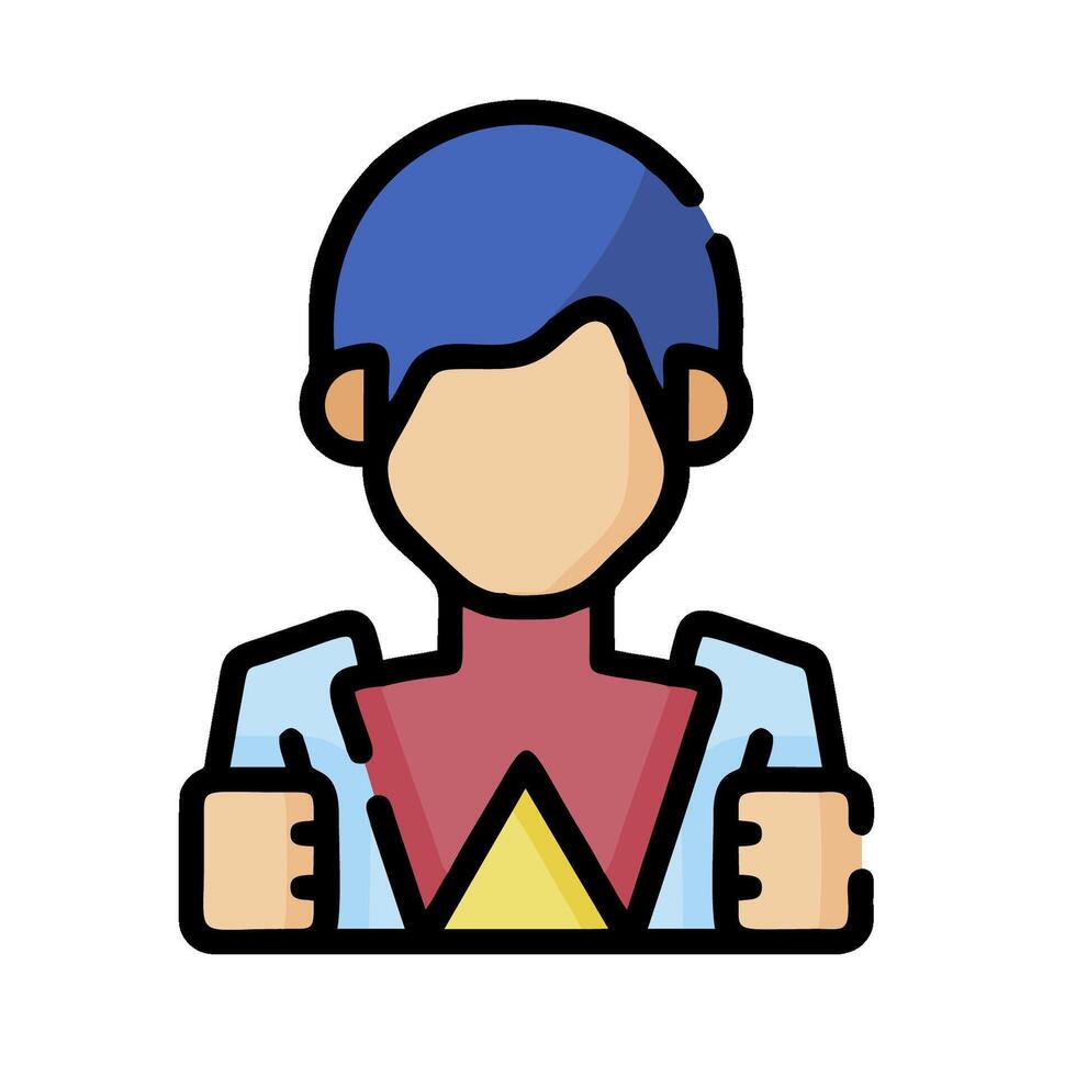 superhero man icon illustration vector