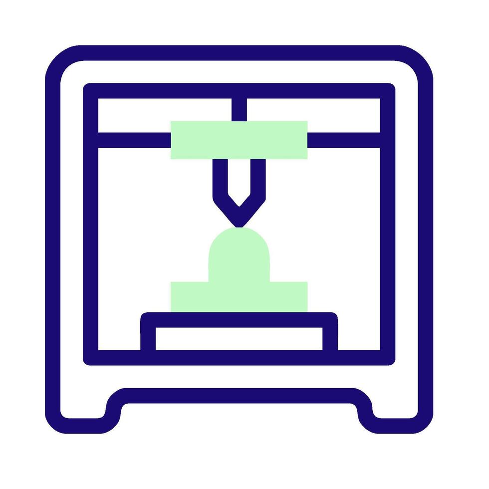 a 3d printer icon on a white background vector