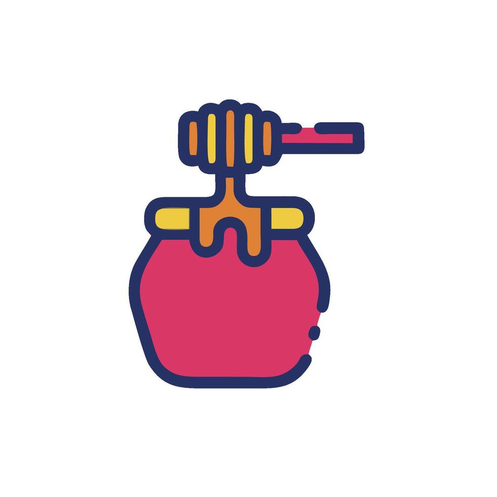 honey jar icon illustration vector