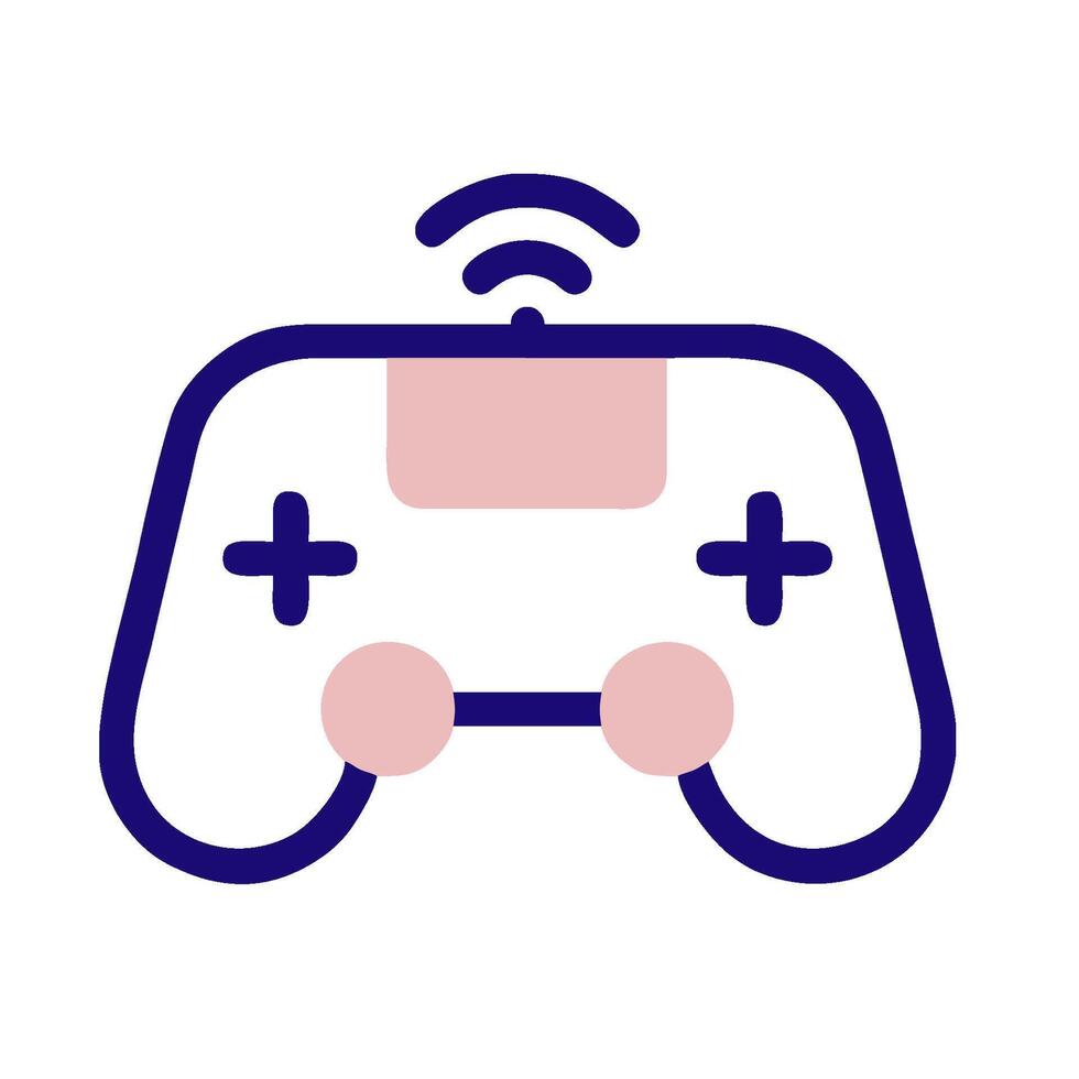 a game controller with a wifi symbol vector