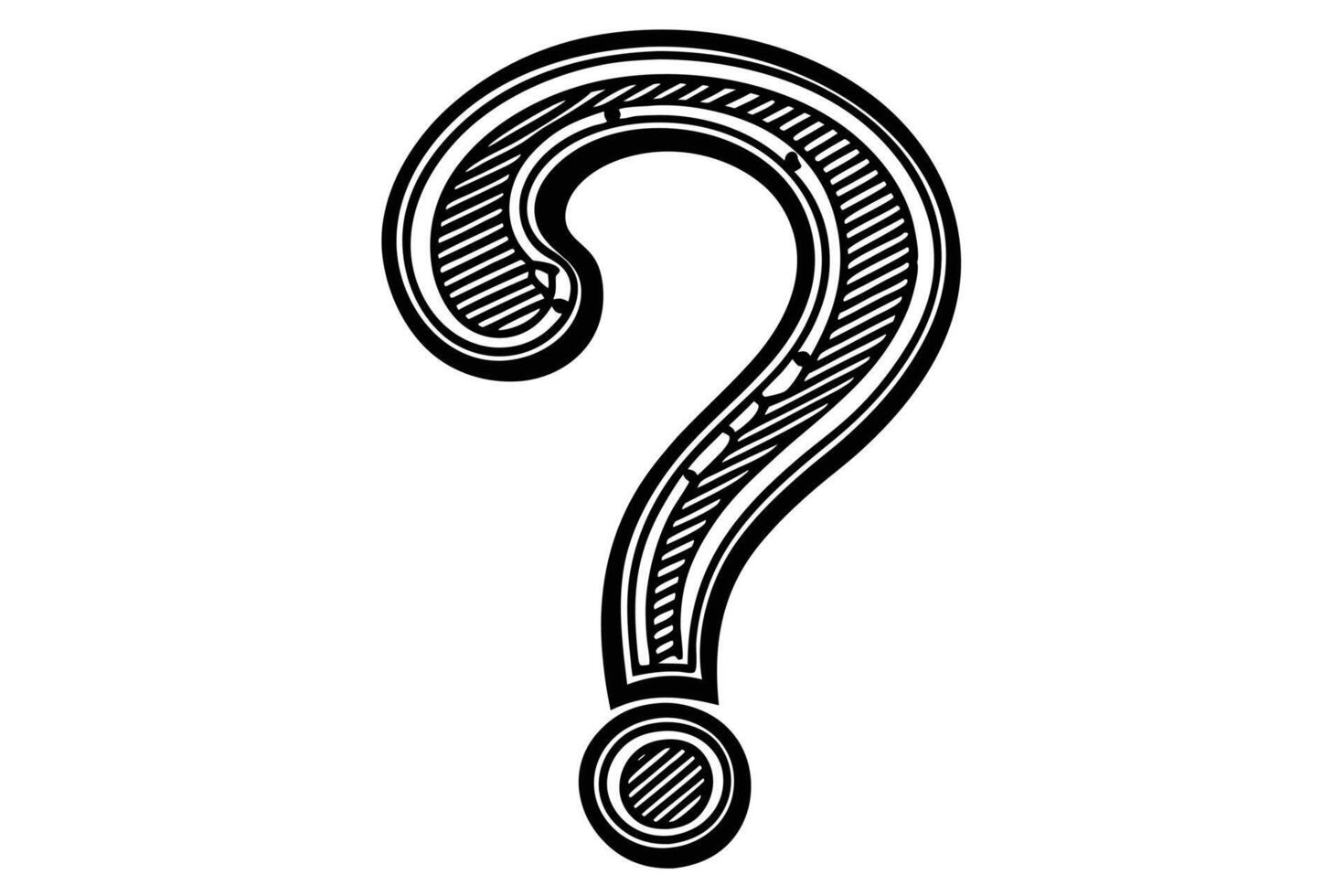 Question mark illustration vector