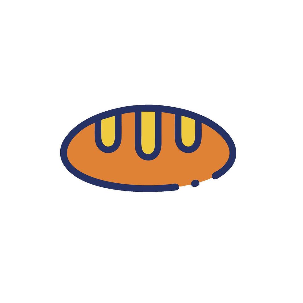 bread icon, illustration vector