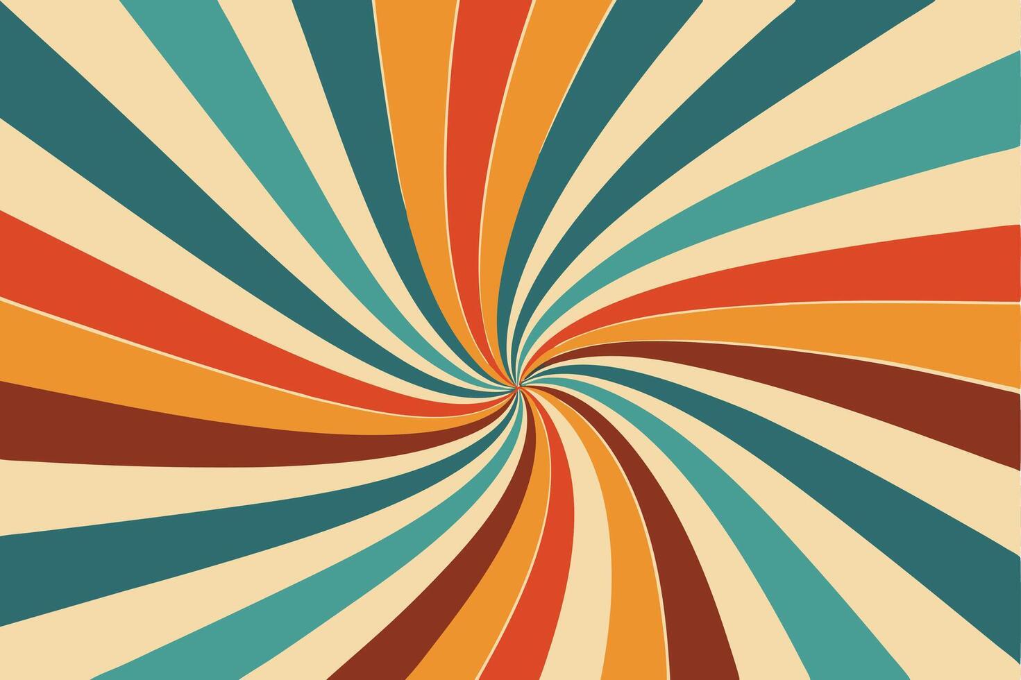 Retro background with colorful stripes vector