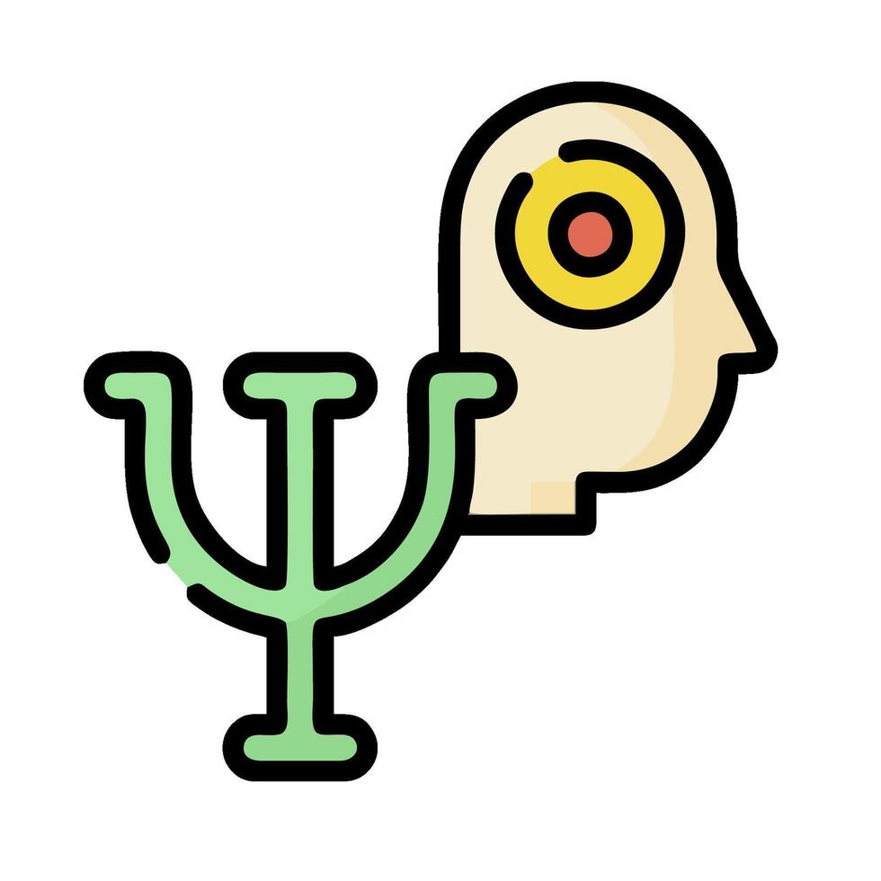 a person with a green light on their head vector