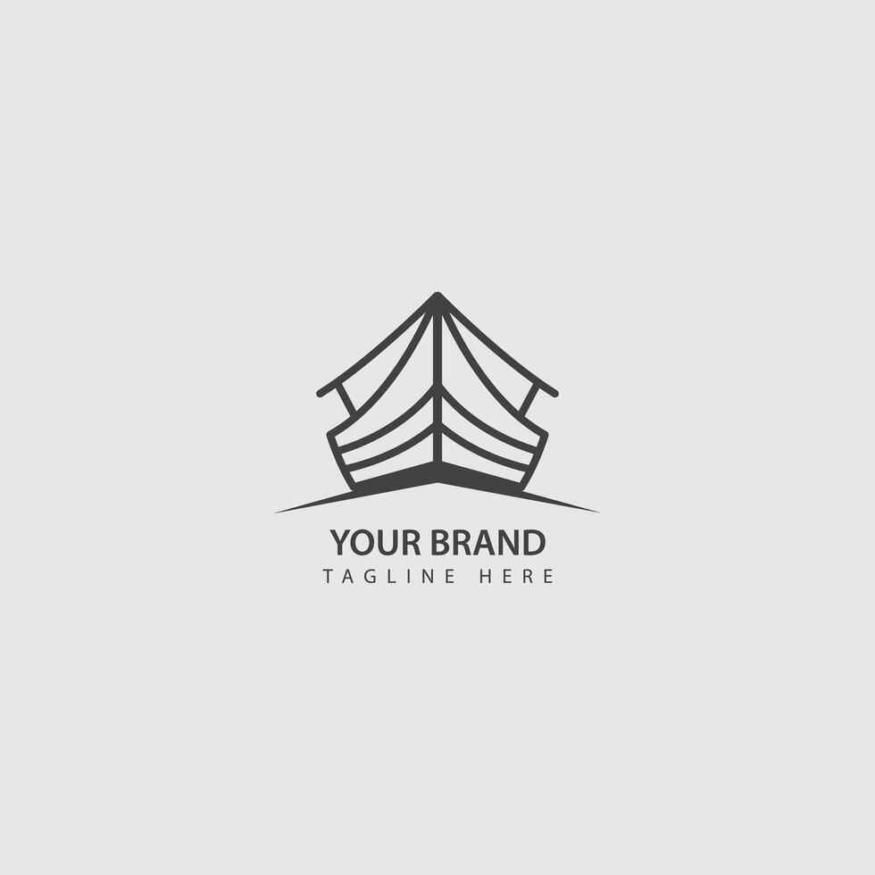 Simple logo of Noah's ark design. Suitable for your transportation business, travel etc vector