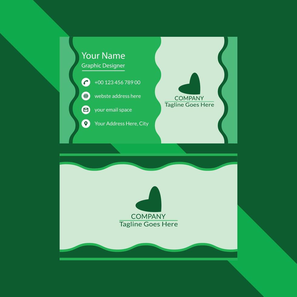 Creative and Unique Business Card Design vector