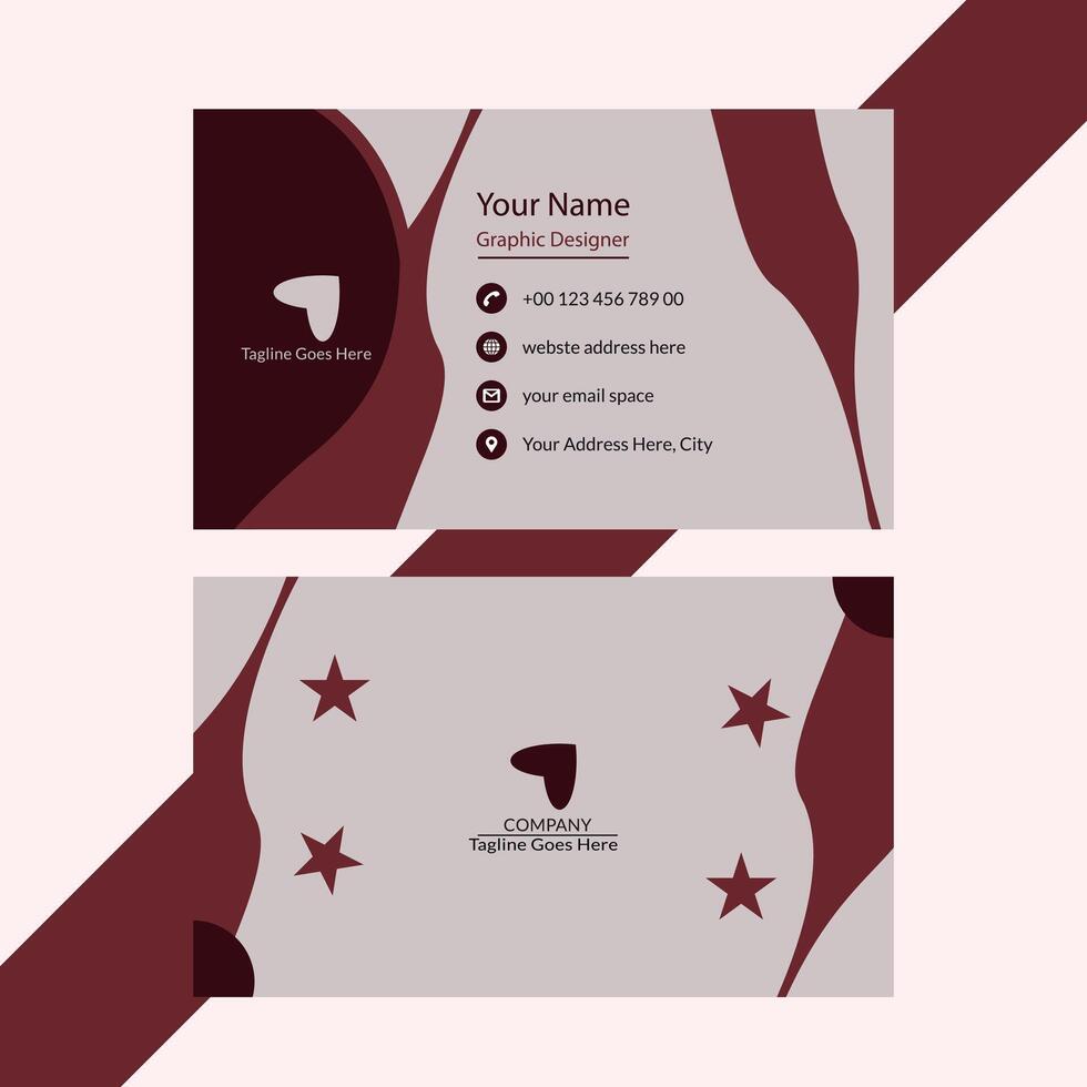 Professional and Creative Business Card Design vector