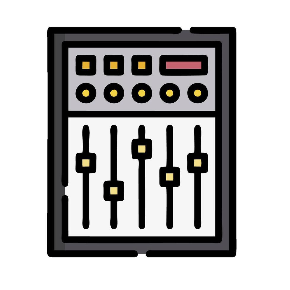a mixer with a control panel on it vector
