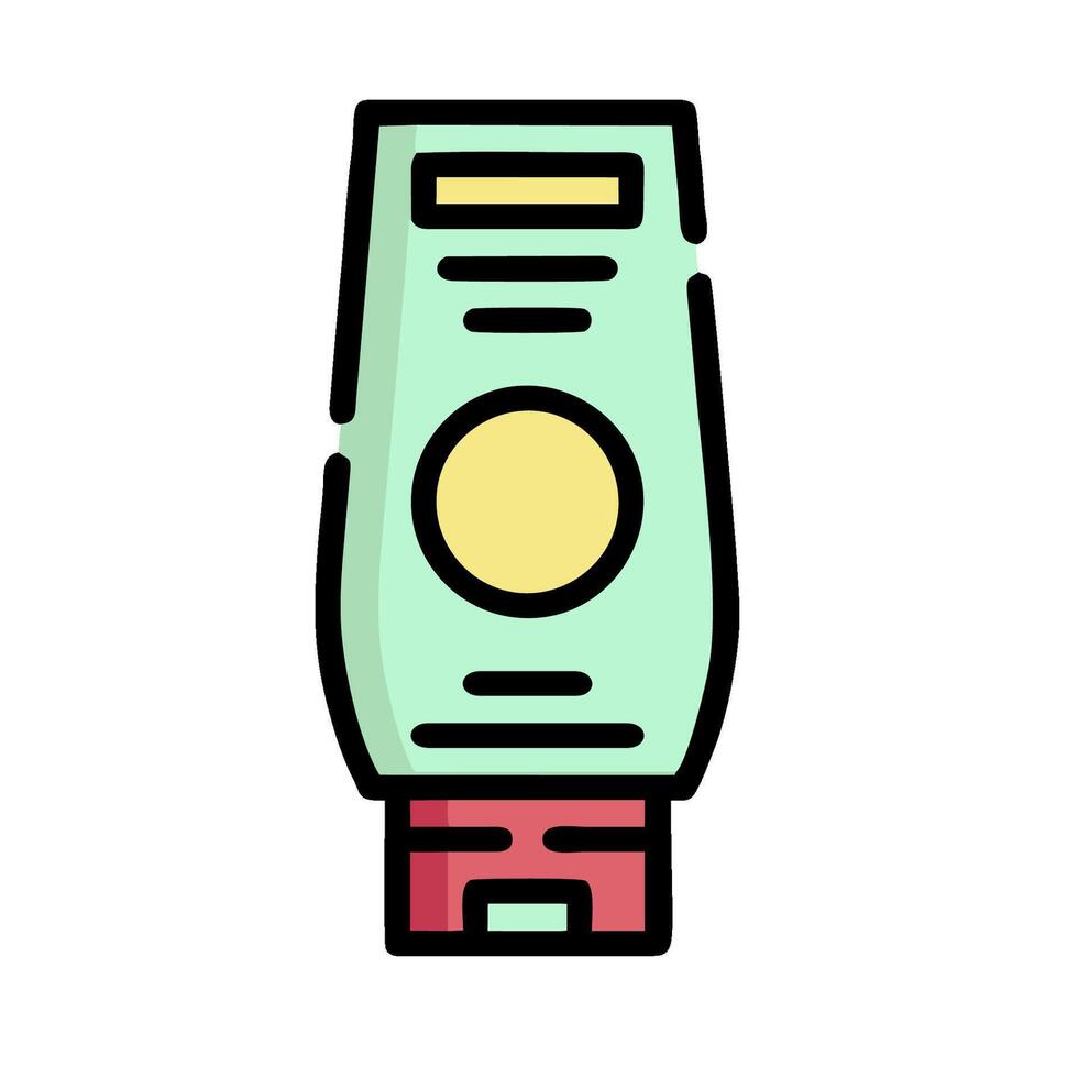 A tube of toothpaste on a white background vector