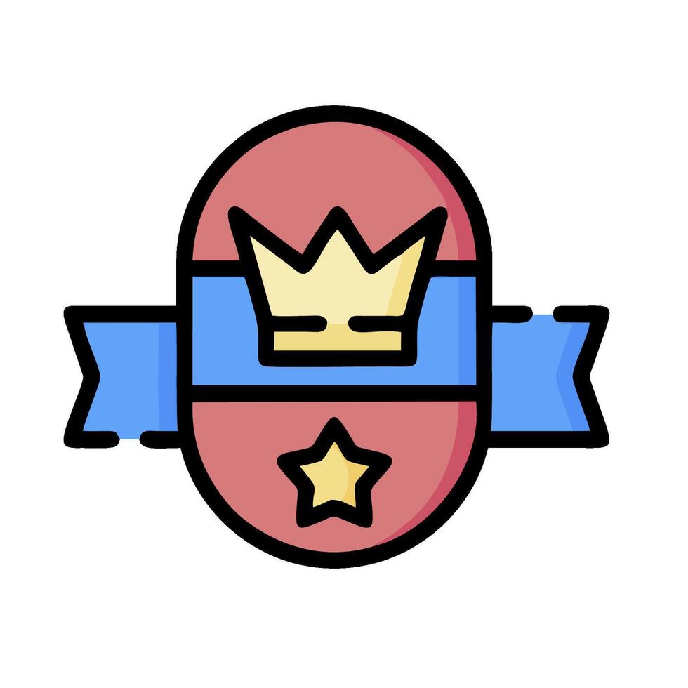 A crown icon with a star on top vector