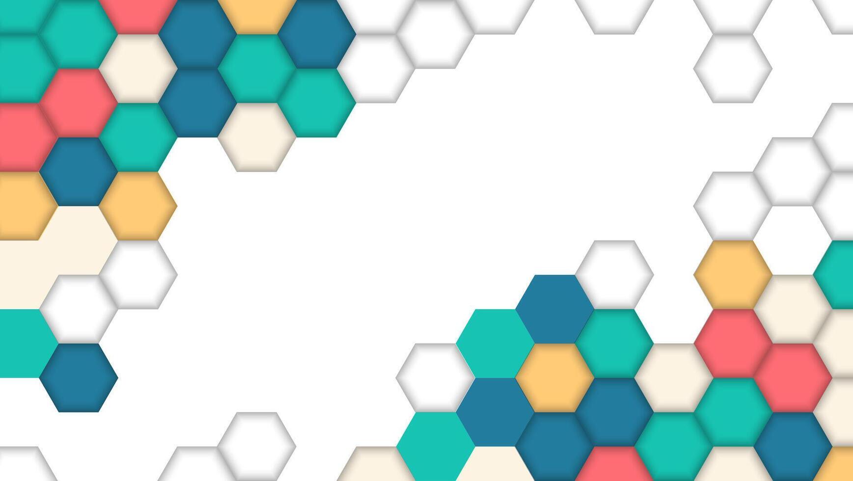 Abstract Hexagonal spectrum Pattern background vector