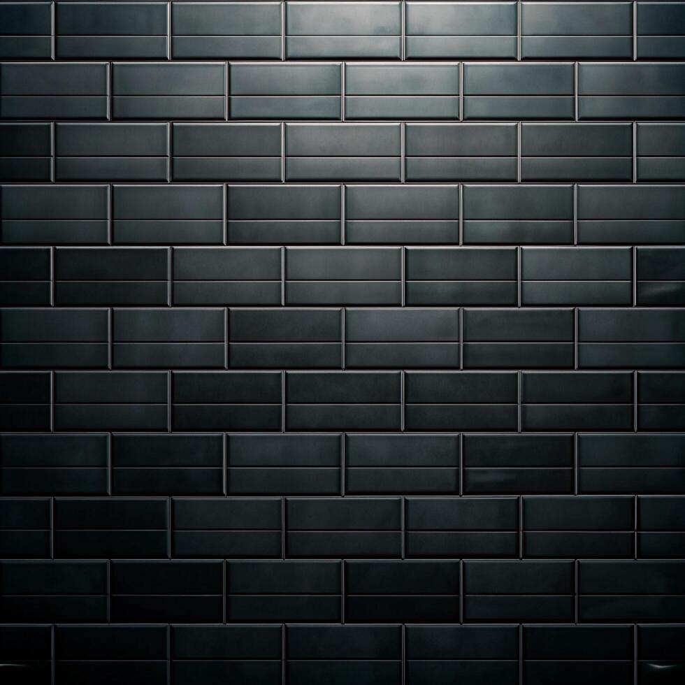 A black wall with a black tile pattern photo