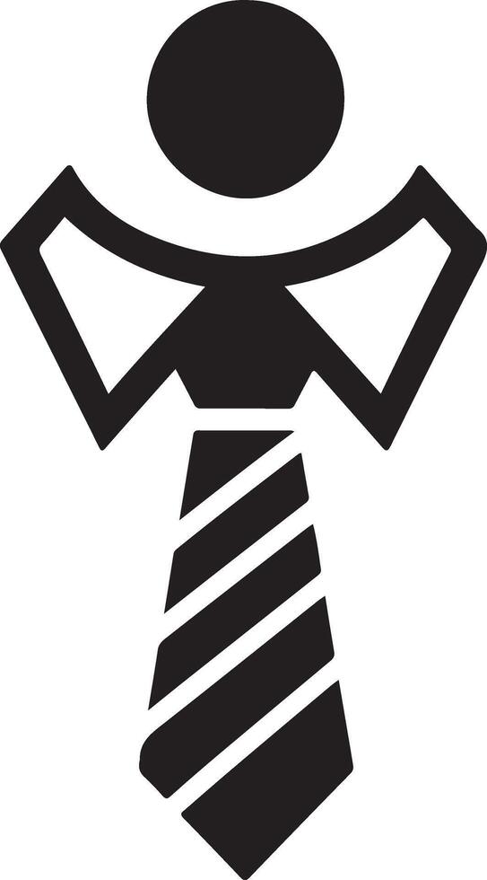 Creative Tie Icon Silhouettes for Designers vector