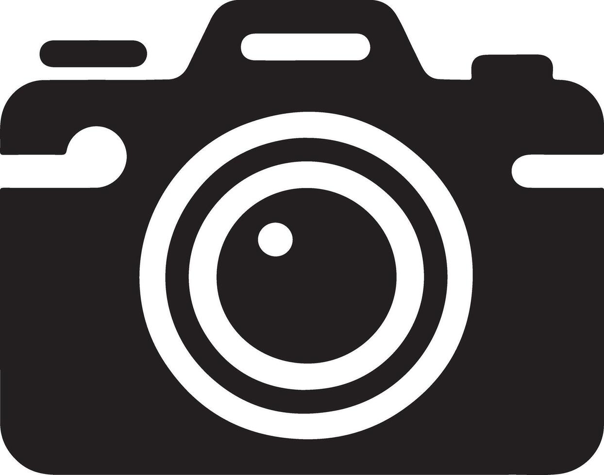 Elegant Camera Icon Illustration Silhouette Graphics vector