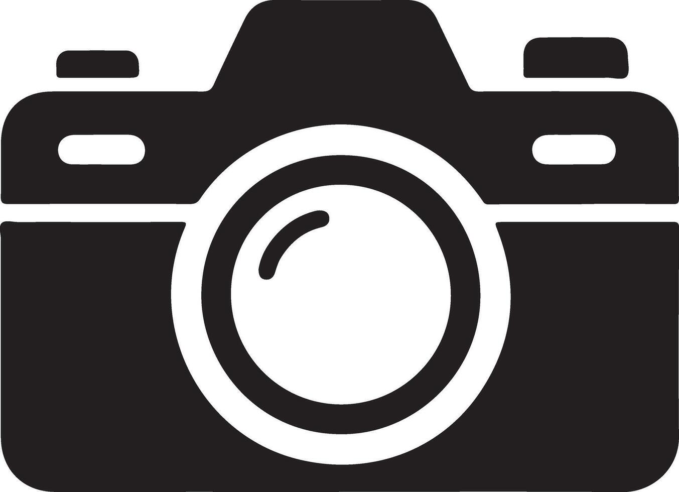 Modern Camera Icon Illustration Silhouette Styles vector