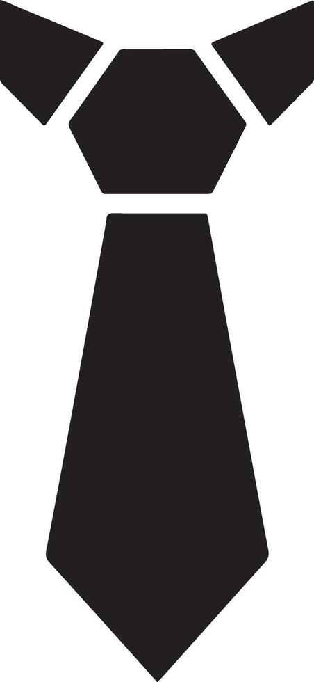 Elegant Tie Icon Silhouette Illustrations Pack vector