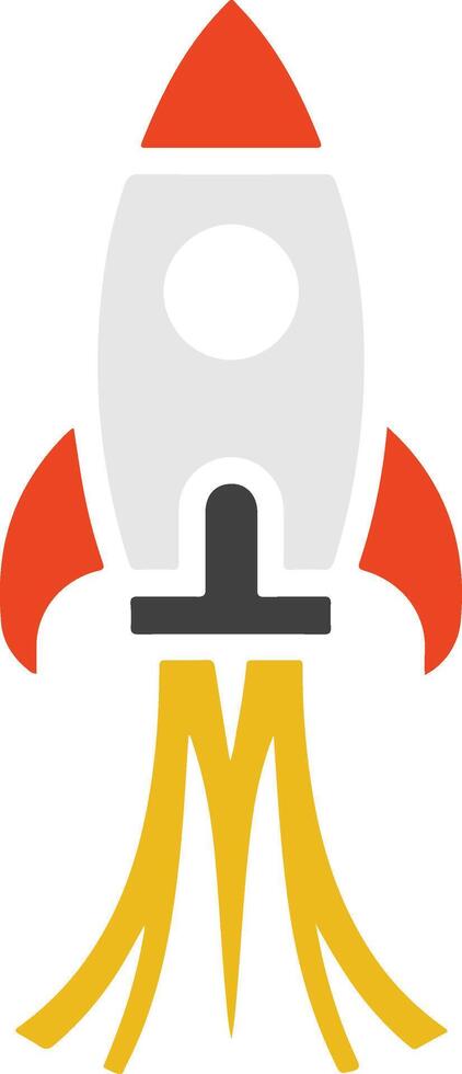 Rocket Icon Silhouettes for Mobile App Graphics vector