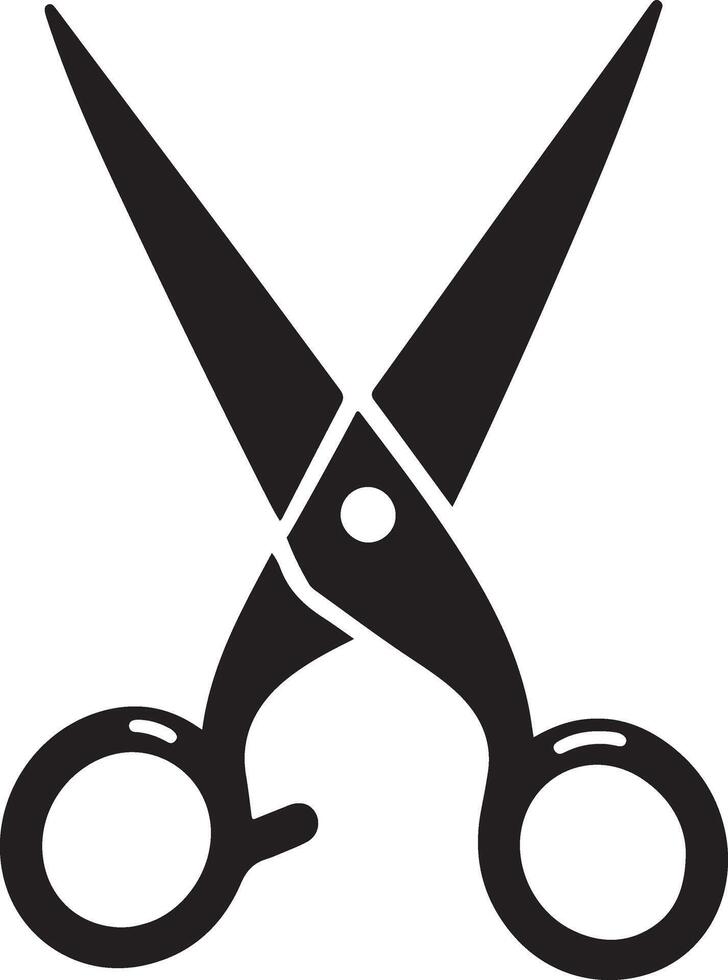 Scissors Silhouette for Creative Design Ideas vector
