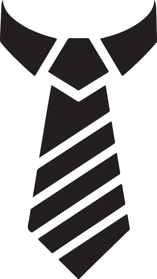 Modern Tie Icon Silhouette Free Download vector