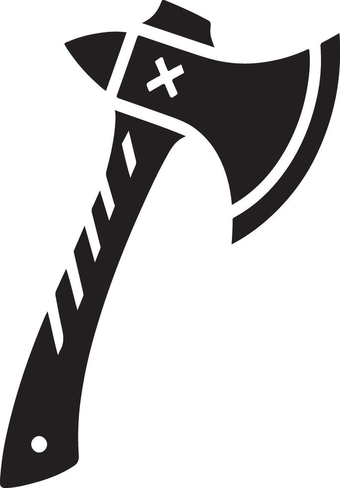 Silhouettes of Traditional Weapon Axes vector