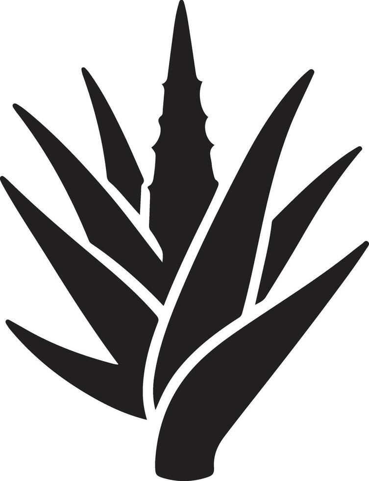 Aloe Vera Illustration Icon Silhouette Design Ideas vector