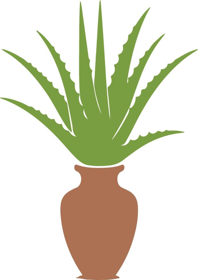 Aloe vera icon set simple style Royalty vector