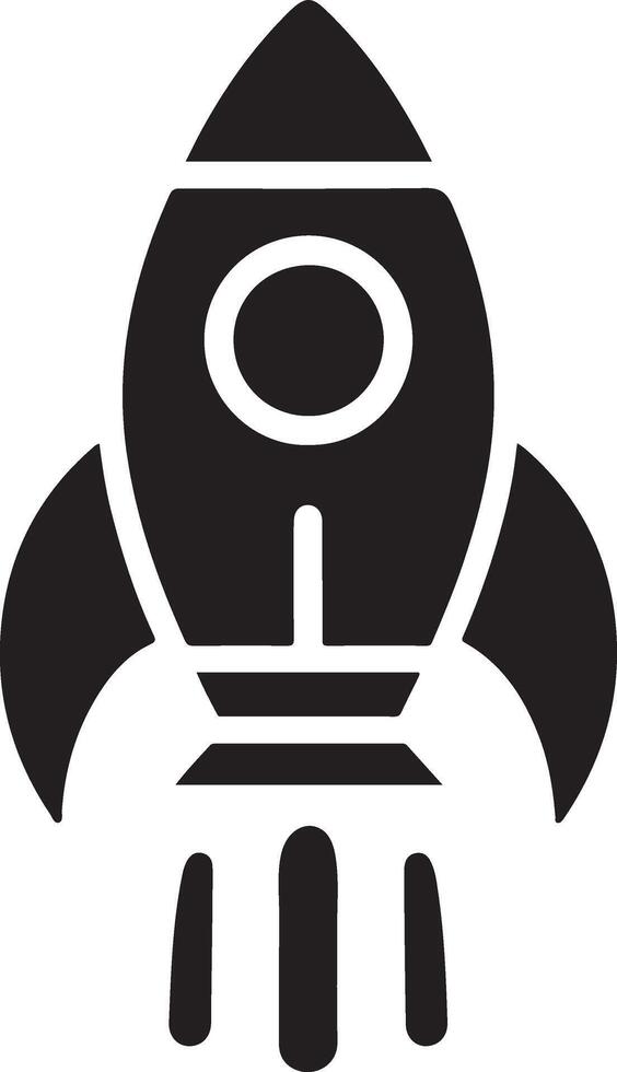 Stunning Rocket Icon Silhouettes for Web Design vector