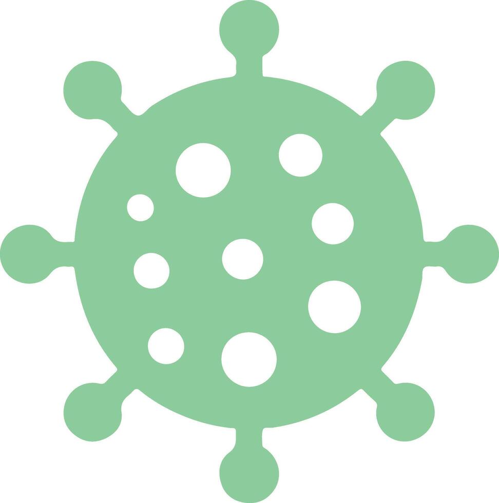 Smooth Virus Infection Icon Silhouette in Format vector