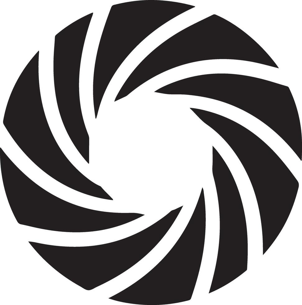 Camera lens icon and symbol logo vector