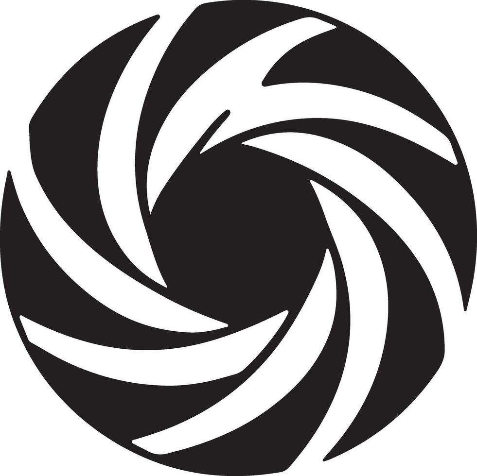 Camera Lens Logo Image vector