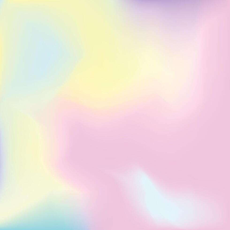 Holographic gradient background Iridescent graphic template for your design. Colorful minimal hologram gradient vector