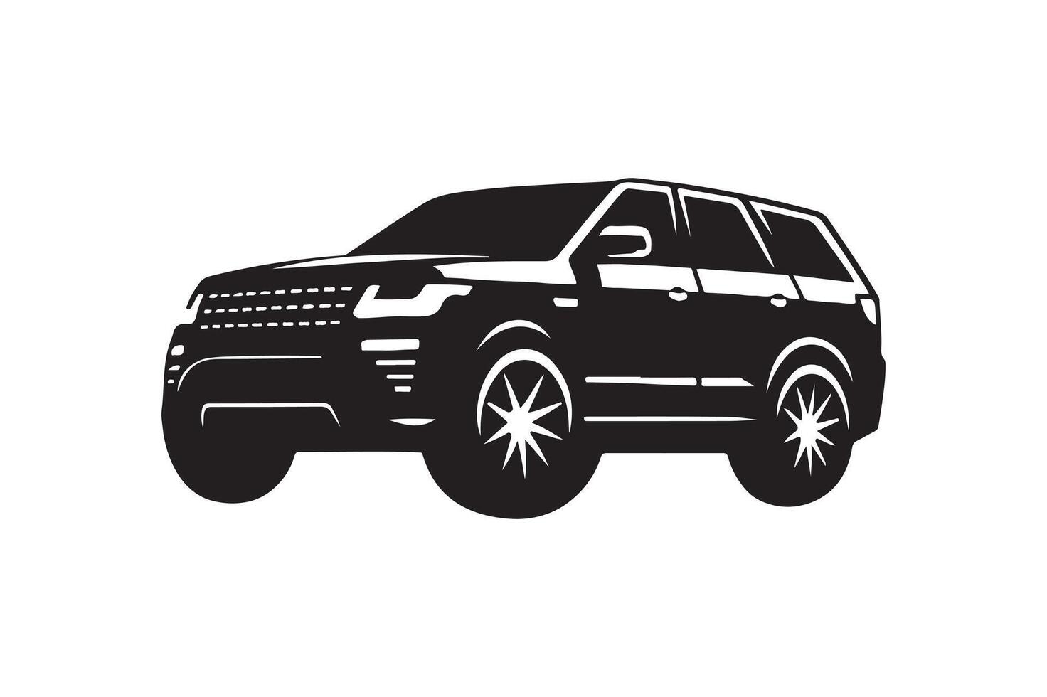 black and white silhouette of on a white background vector