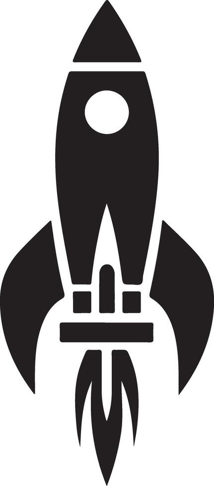 Best Rocket Icon Silhouettes for Your Projects vector
