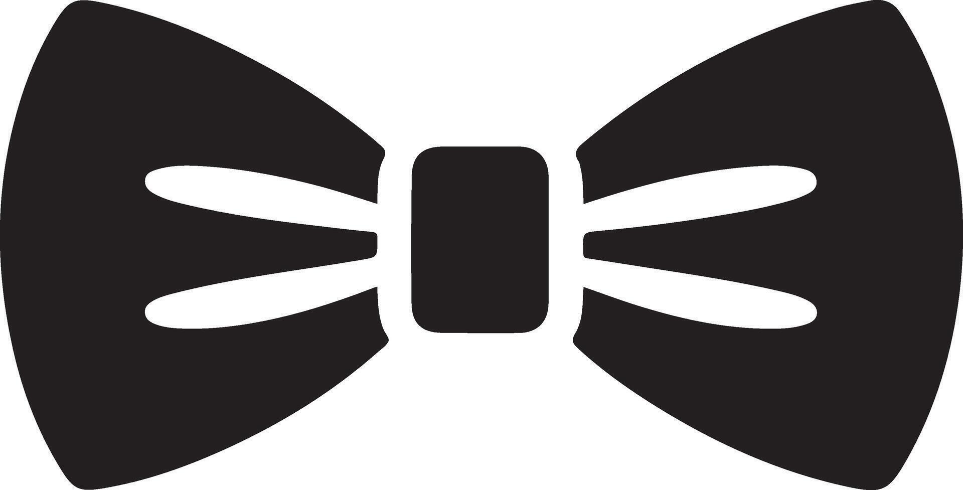 bow tie silhouette on white background isolated vector