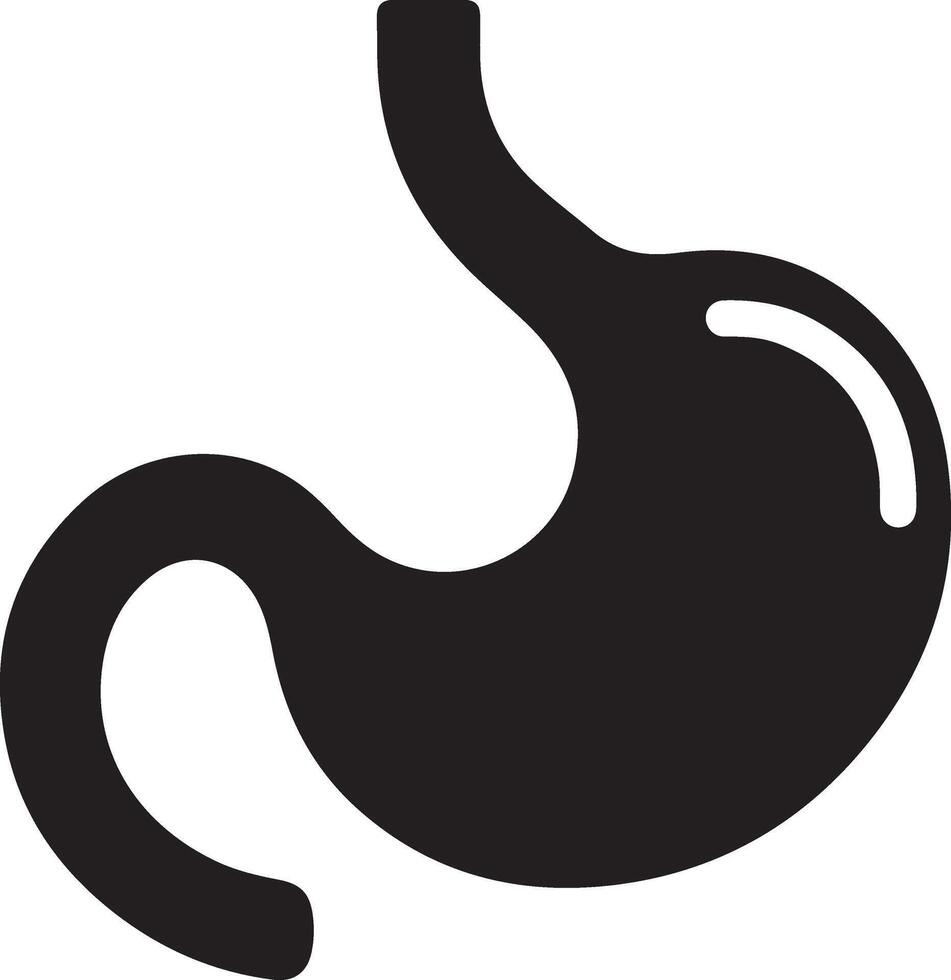 Stomach silhouette Free Stock vector