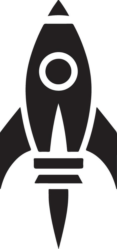 Easy-to-Use Rocket Icon Silhouettes for Designers vector