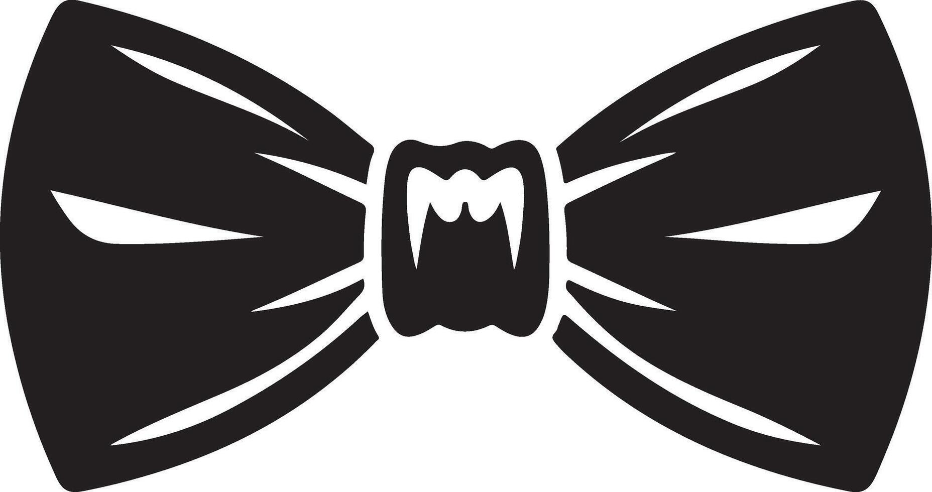 bow tie silhouette on white background isolated vector