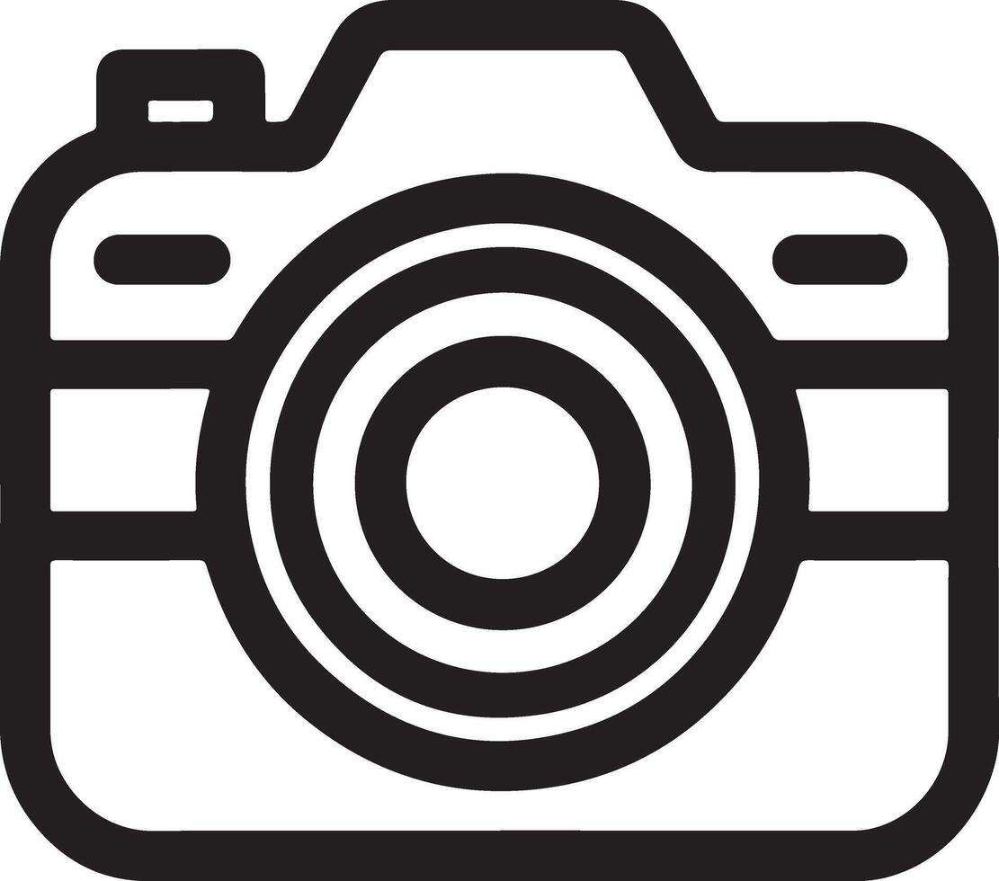 Camera Icon Illustration Silhouette Art Design vector