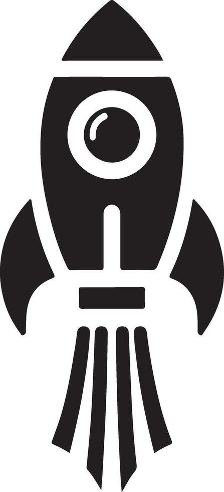 Trendy Rocket Icon Silhouettes for Graphic Designers vector