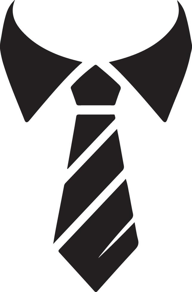 Tie Icon Silhouette Set for Graphic Designers vector