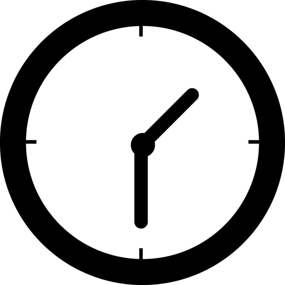 Clock icon flat style illustration design vector