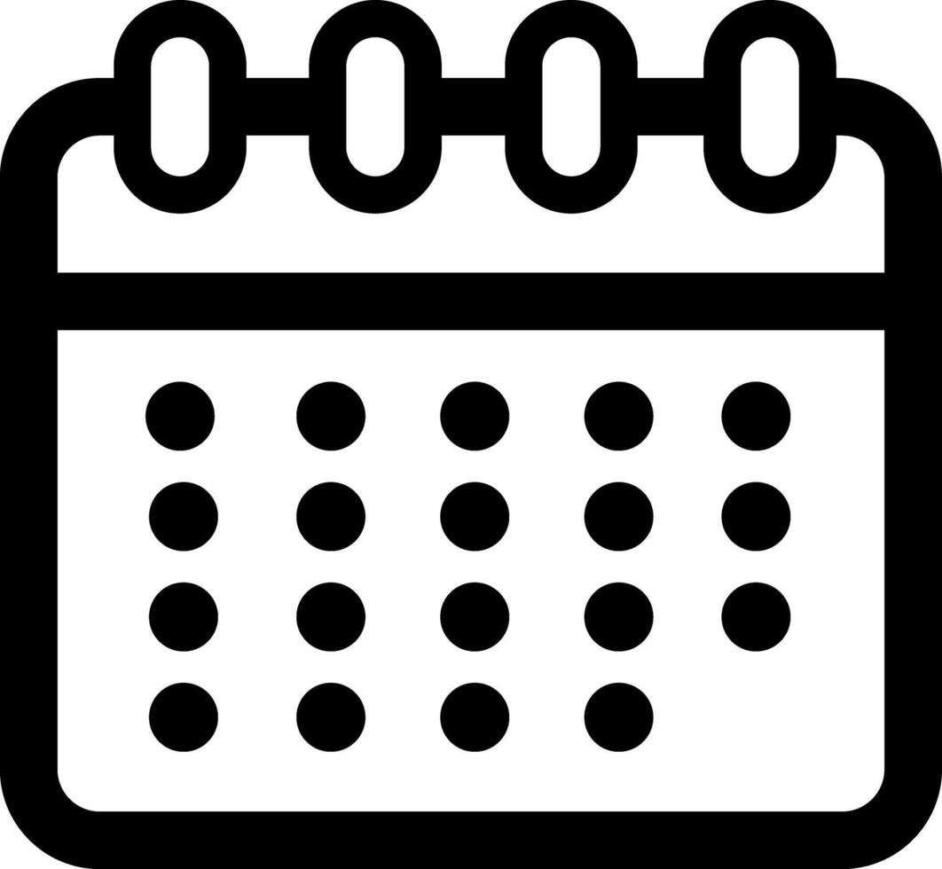 Modern Illustration calendar schedule line icon design vector