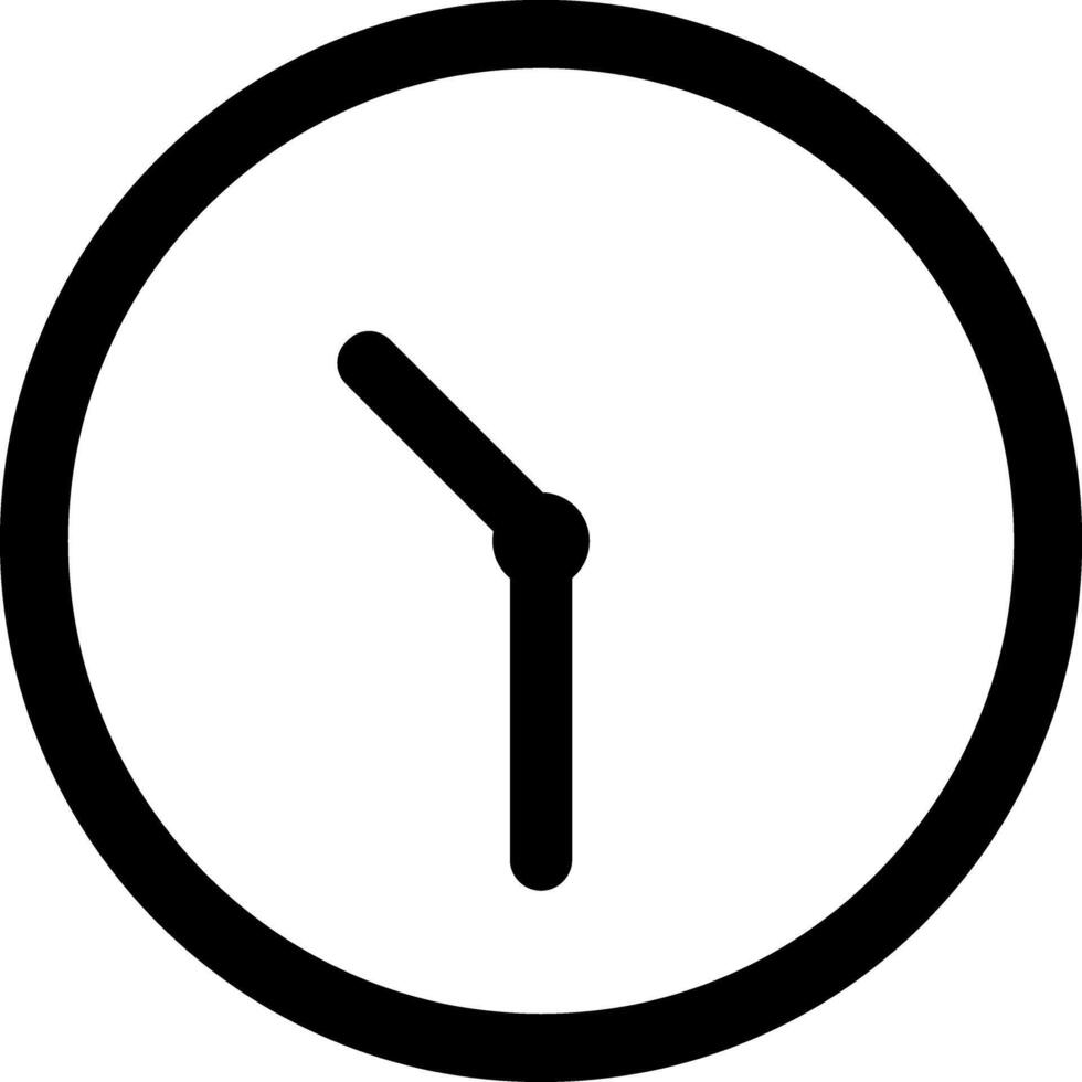 Wall clock time hour flat icon illustration design vector
