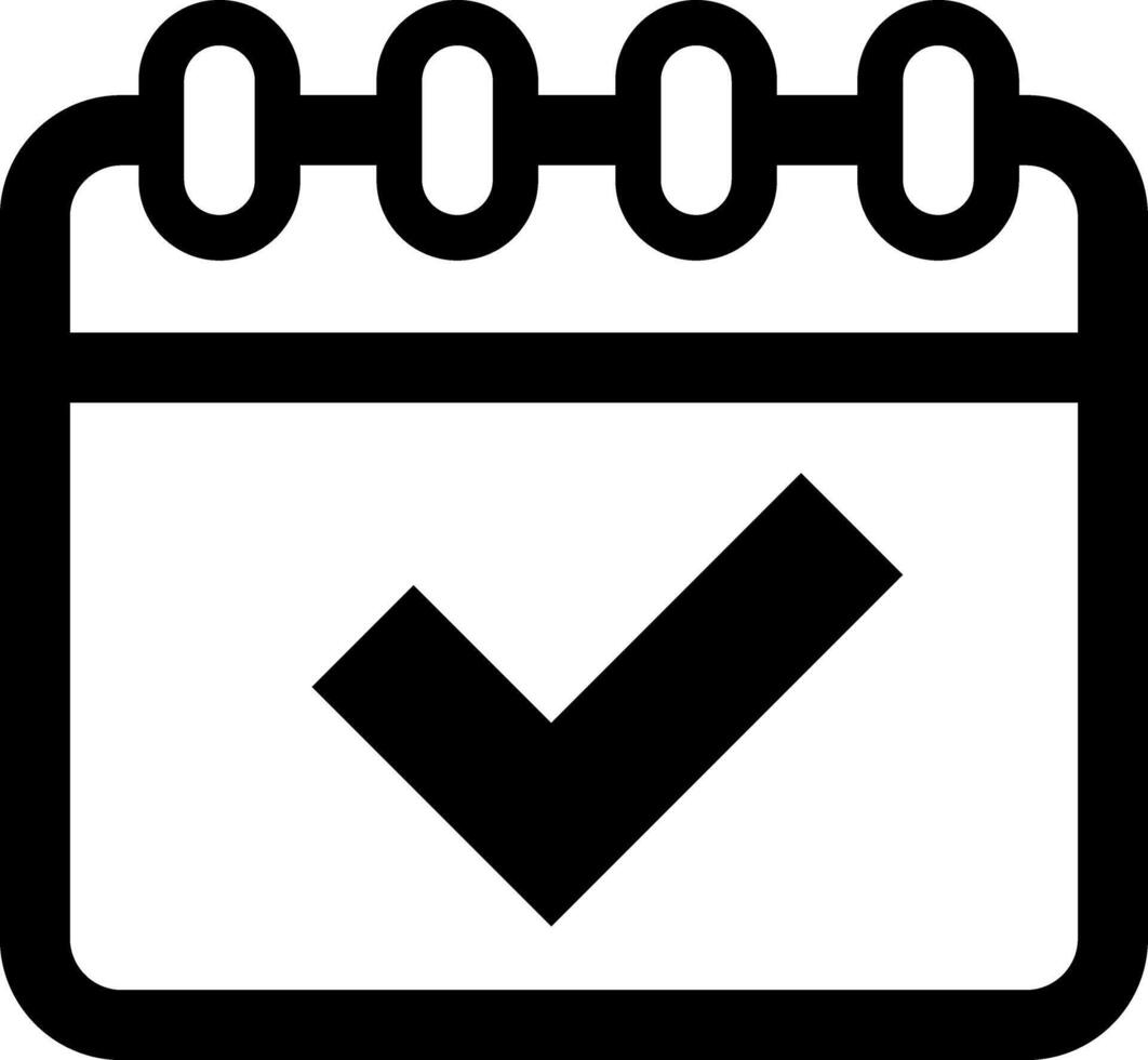 Illustration calendar line flat icon design vector